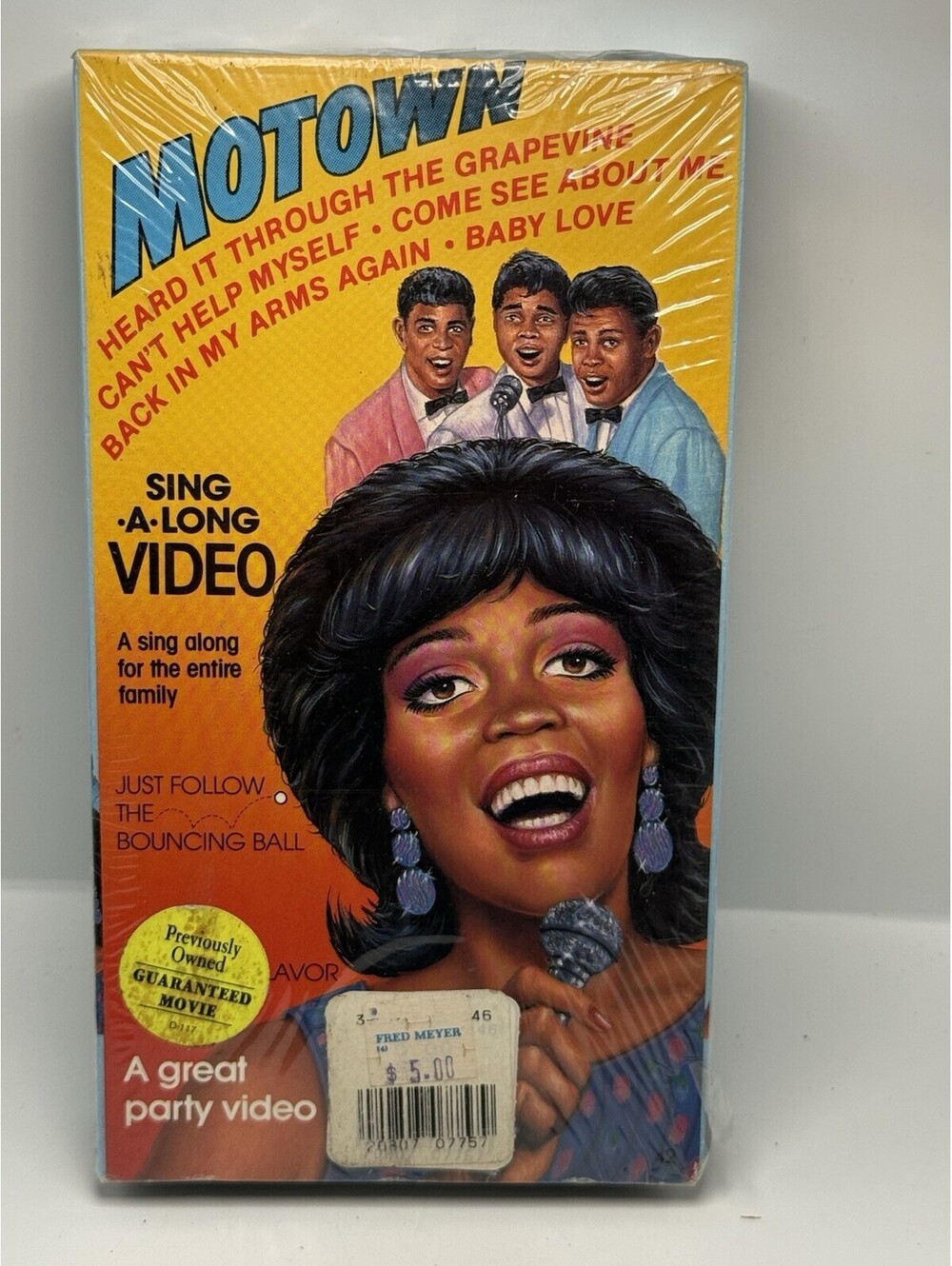 Rare Vintage Motown Hits! Sing Along: Volume 2 VHS Video Tape (1989)